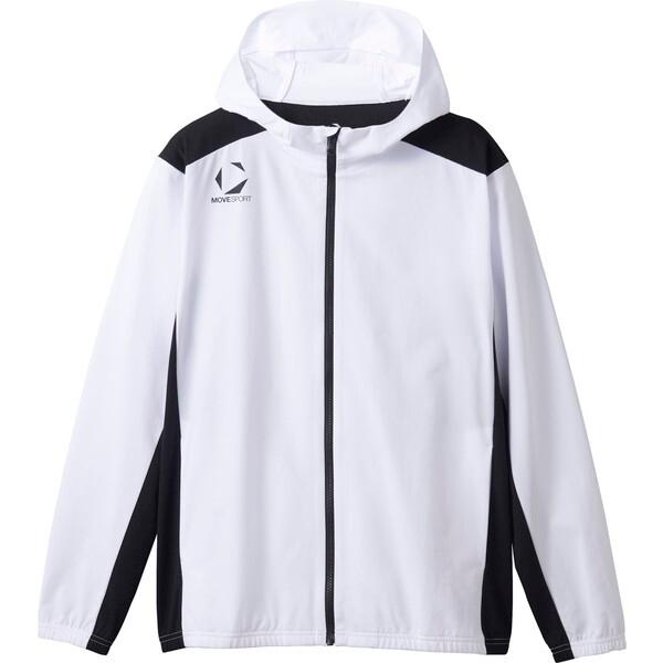 デサント DESCENTE 4548952900581 ST5SJGT1M トレーニングジャケット ホワイトxブラック サイズ：M MOVESPORT ムーブスポーツ トレーニングジャケット ホワイト ST5SJGT1M