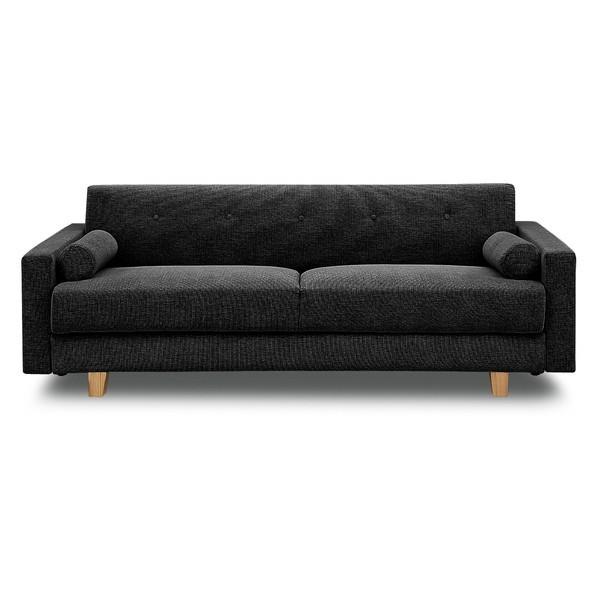 ソファベッド シンプル ブラック 黒 ソファ ベッド 座面下収納 クッション2個付き メーカー直送 Xprice Paypayモール店 通販 Paypayモール