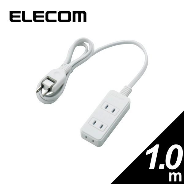 �}���`�^�b�v ELECOM �G���R�� T-ST02N-2310WH �V���b�^�[�t�d���^�b�v 3�� 1m L���v���O �z���C�g