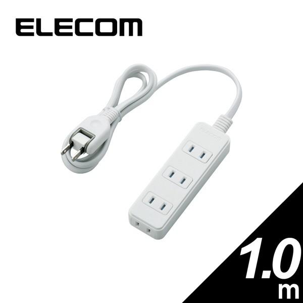 �}���`�^�b�v ELECOM �G���R�� T-ST02N-2410WH �V���b�^�[�t�d���^�b�v 4�� 1m L���v���O �z���C�g