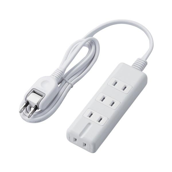 �}���`�^�b�v ELECOM �G���R�� T-KM01-2410WH ���΃^�b�v 4��(��3�s��1) 1m �z���C�g