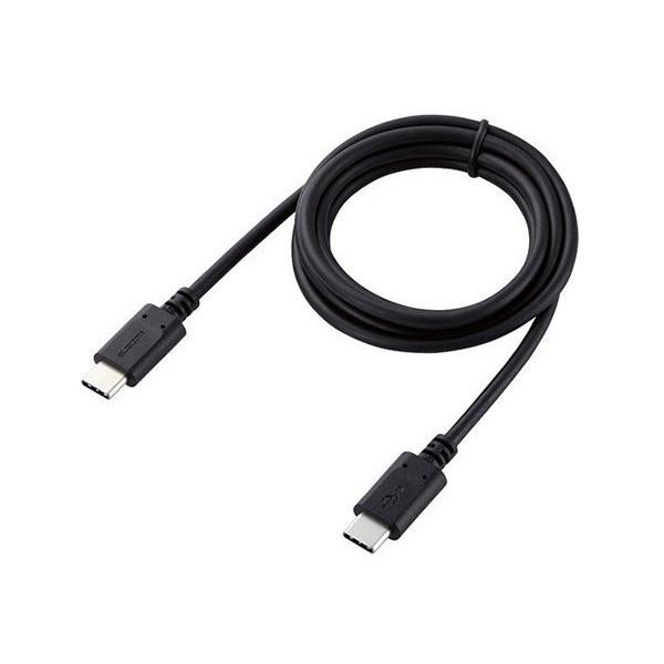 USB�P�[�u�� ELECOM �G���R�� MPA-CC10PNBK �X�}�z�E�^�u���b�g�pUSB�P�[�u�� USB(C-C) �X�^���_�[�h Power Delivery�Ή� �F�ؕi 1.0m �u���b�N