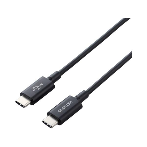 USB�P�[�u�� ELECOM �G���R�� MPA-CCPS20PNBK �X�}�z�E�^�u���b�g�pUSB�P�[�u�� USB(C-C) �����ϋv Power Delivery�Ή� �F�ؕi 2.0m �u���b�N