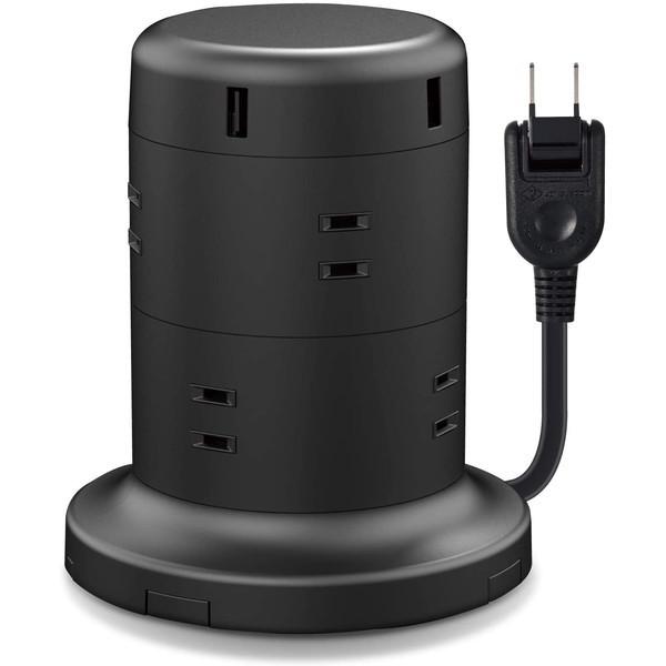 }`^bv ELECOM GR ECT-0620BK d^bv 8 2P T[W gbLOh~ قh~ USB|[gt ^[^ 2m ubN [J[