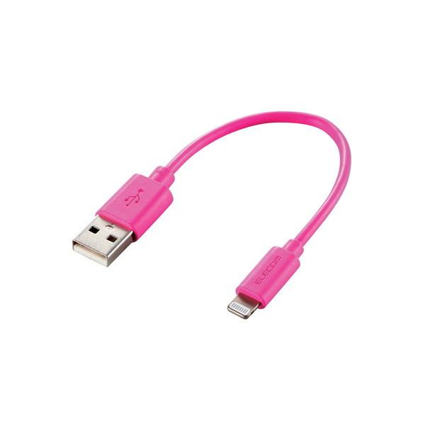 LightningP[u ELECOM GR MPA-UAL01PN iPhoneP[u CgjOP[u 10cm iPad iPod f[^ʐM [d USB-A Lightning RoHSwߏ sN