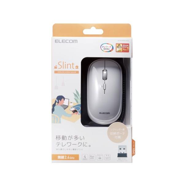 �}�E�X ELECOM �G���R�� M-TM10DBGY BlueLED�}�E�X ���^ ���� 4�{�^�� �|�[�`�t �O���[