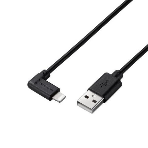 LightningP[u ELECOM GR MPA-UALL03BK iPhoneP[u iPadP[u R L^RlN^ USB-A [d f[^] 30cm ubN
