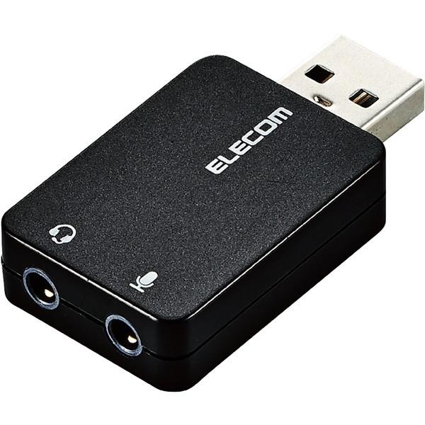 I[fBIϊA_v^ ELECOM GR USB-AADC01BK USB-3.5mm I[fBIo }CN } RpNg ubN