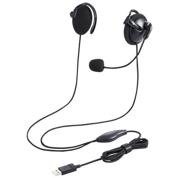 �w�b�h�Z�b�g ELECOM �G���R�� HS-EH02UBK �� ���|�� �L�� ���� USB �y��