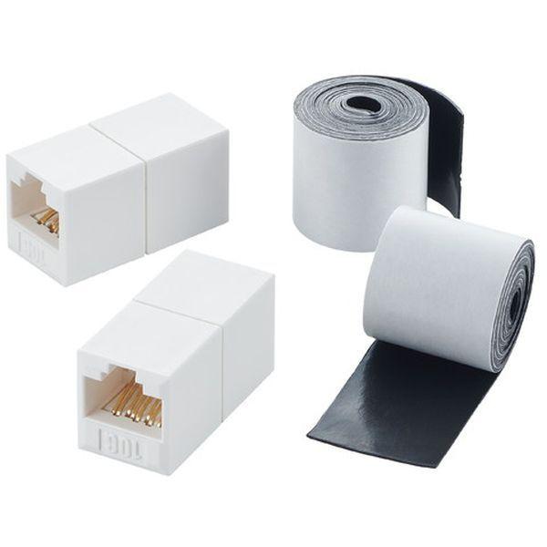 LANP[uRlN^ ELECOM GR LD-VAPFR6A/SET CAT6A  RJ45 2 ȈՖhe[vt LLAN pRlN^ zCg [J[