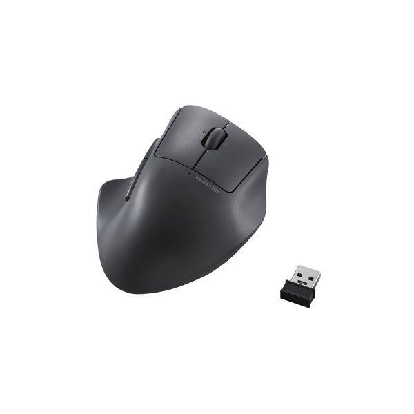 他サイト： マウス ELECOM エレコム M-SH30DBSKBK ブラック 無線 2.4GHz 静音 ワイヤレス 7ボタン チルトホイール付 エルゴノミクス 抗菌 Mサイズ メーカー直送の商品画像