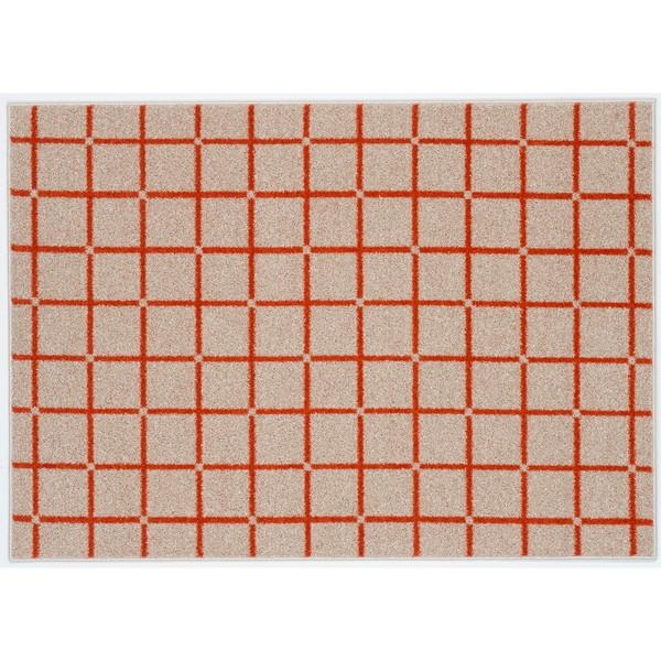 スミノエ 13476203 130×185cm OR 洗える ラグ オセロ 130×185cm オレンジ メーカー直送