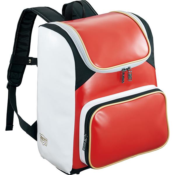 ZETT （ゼット） 野球＆ソフトボール バッグ エナメルデイパック 【レッド×ホワイト】 BA481 6411 バックパック ユニセックス 男性用・女性用 赤　白 25SS {SK} ゼット（ZETT） 野球バッグ エナメルデイパック レッド×ホワイト BA481