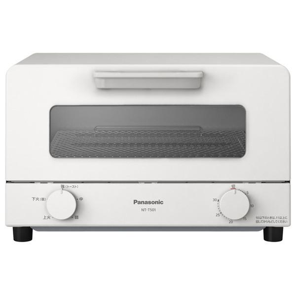 パナソニック　Panasonic　オーブントースター ホワイト 1200W/食パン４枚 　NT-T501-W