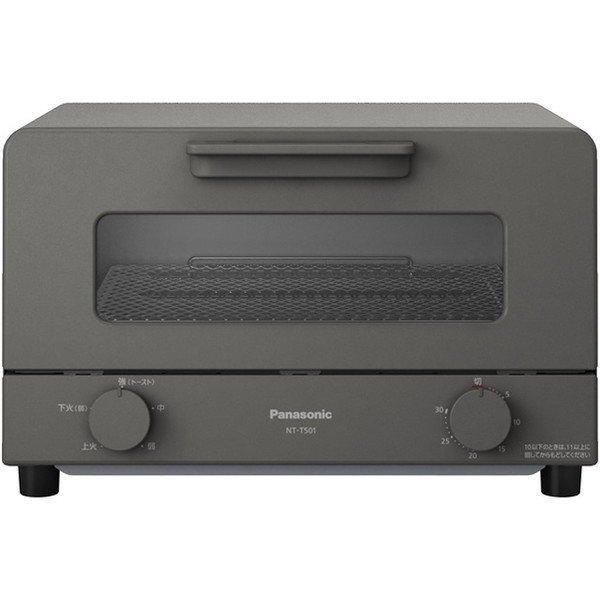 パナソニック　Panasonic　コジマ｜オーブントースター グレー 1200W/食パン４枚 　NT-T501-H