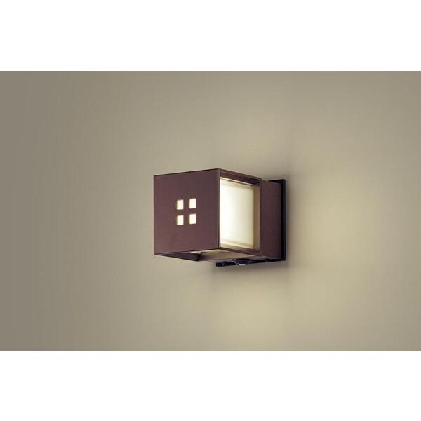PANASONIC LGWC85040AF ダークブラウンメタリック/乳白 [洋風LEDポーチライト (電球色)] Panasonic（パナソニック） PANASONIC LGWC85040AF ダークブラウン