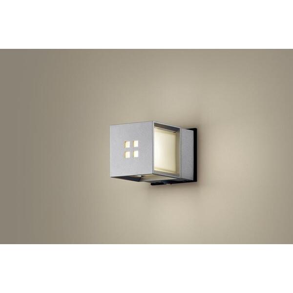 PANASONIC LGWC85041S シルバーメタリック/乳白 [洋風LEDポーチライト (電球色)] Panasonic（パナソニック） PANASONIC LGWC85041S シルバーメタリック