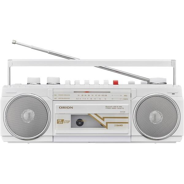 ORION SCR-B3(WH) ホワイト Bluetooth機能搭載ステレオラジオカセット 