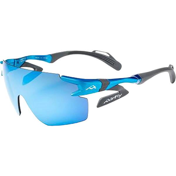AirFly スポーツサングラス 青 AirFly エアフライ AF-302 C-35WP 鼻パッドがないスポーツサングラス