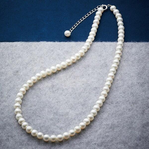 ベストセレクション made in 伊勢 淡水パールネックレス CH2963BP 