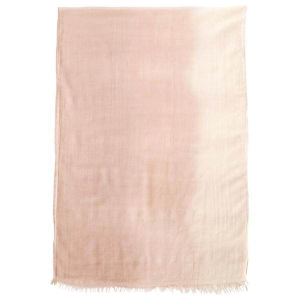 天然草木染 オーガニックコットン カシミヤ混ストール KSU10020PK ピンクすおう(代引不可)【送料無料】 KSU10020PK 〈天然草木染〉 オーガニックコットン カシミヤ混ストール