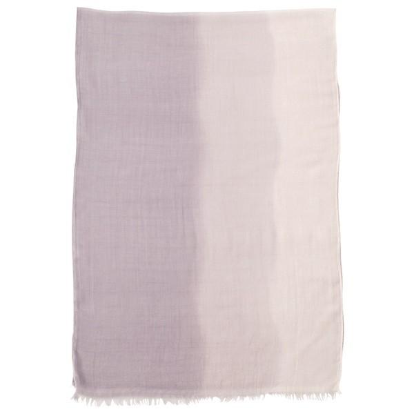 天然草木染 オーガニックコットン カシミヤ混ストール KSU10020PL パープルあかね(代引不可)【送料無料】 KSU10020PL 〈天然草木染〉 オーガニックコットン カシミヤ混ストール