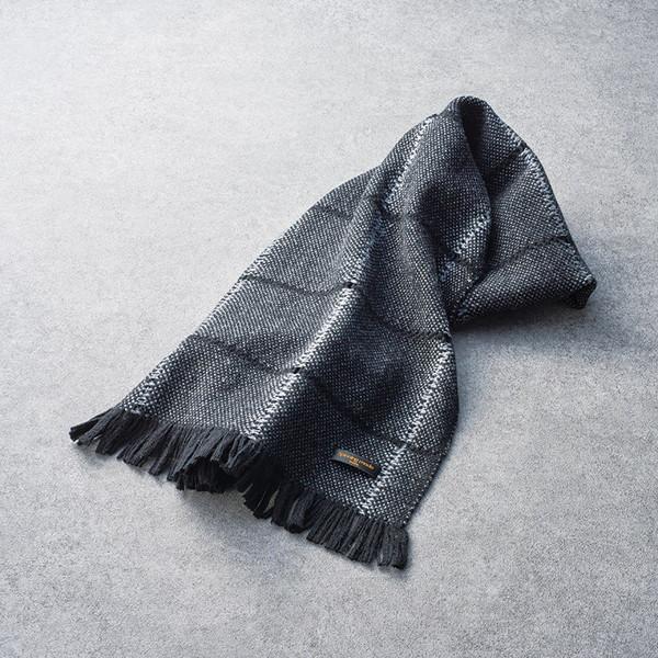 スピニングモード ウールマフラー(スクエア) 武州織技 スカーフ SPU08033H(代引不可)【送料無料】 武州織技 スピニングモード ウールマフラー(スクエア) SPU08033H