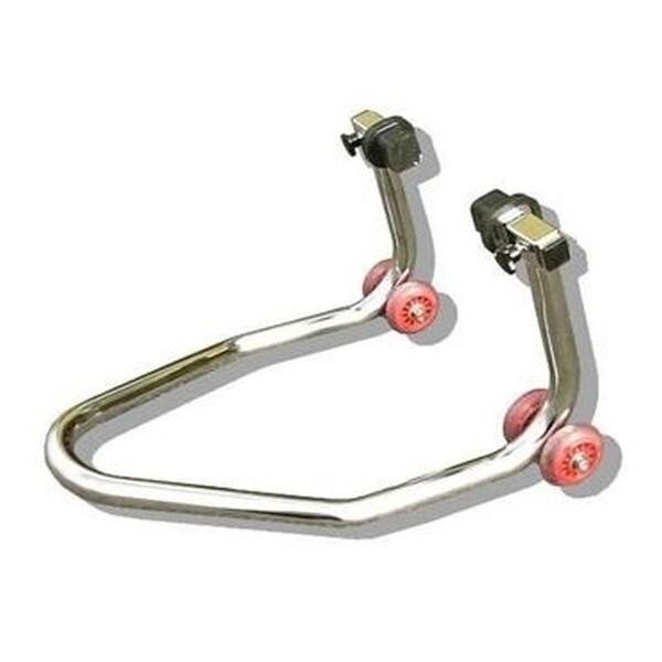 エトスデザイン ダブルキャスターリアスタンド メッキ Vフック