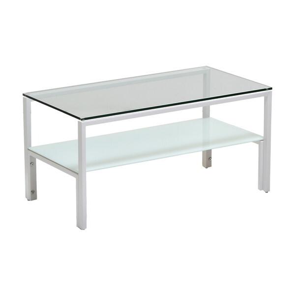 B.Bファニシング ONTB0293GLWHT ホワイト Arca ガラスセンターテーブル