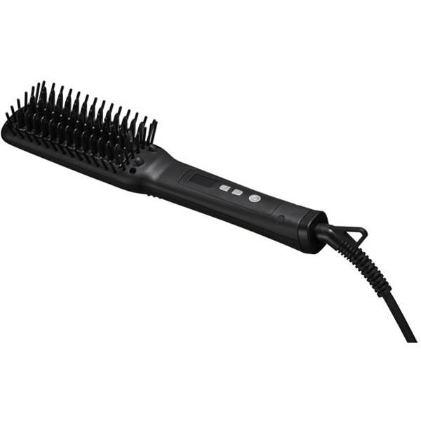 SALONIA　ストレートヒートブラシ　SL-012BKS　動作良好　ドライヤー　ヘアアイロン　スリム　ブラック　サロニア　772ZS SALONIA/サロニア ストレートヒートブラシ スリム SL-012 【SARA】の