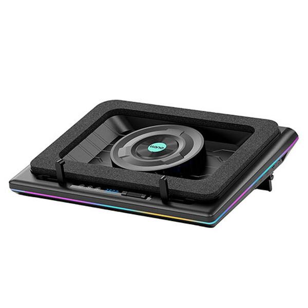 llano ノートパソコン 冷却パッド RGBライト搭載 V12RGB-BK 黒 llano llano V12RGB-BK ブラック ノートパソコン 冷却パッド RGBライト
