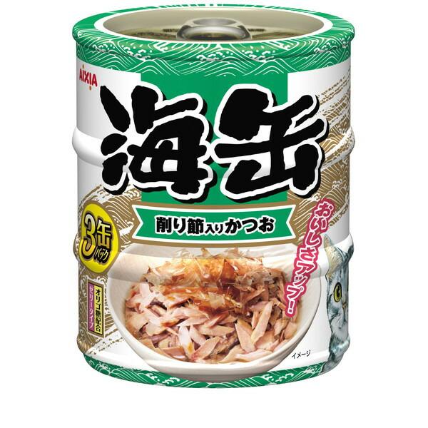 海缶 削り節入りかつお 60g x 3缶✖️40個 アイシア（AIXIA） 海缶ミニ3P削り節入りかつお 60g×3缶 : XPRICE