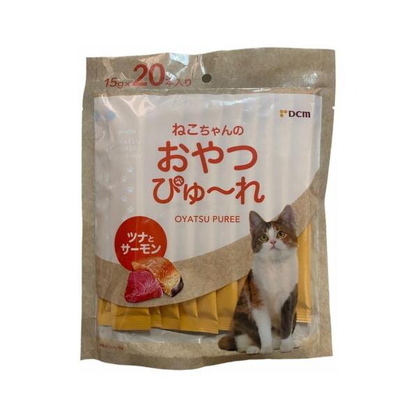 DCM BRAND DCM ねこちゃんのおやつぴゅ〜れ ツナとサーモン 15g×20本