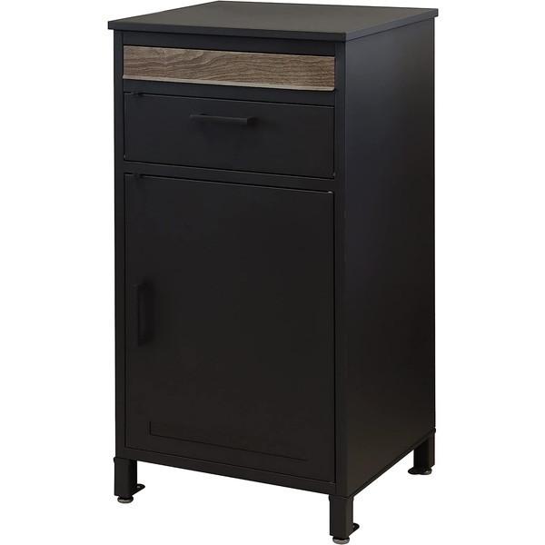 【ブラック】ポスト 置き型 宅配ボックス付き スタンドポスト 一戸建て用 大容量 dショッピング |ポスト一体型 宅配ボックス (上段/ポスト、下段/宅配