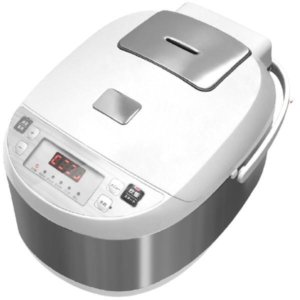 炊飯器 5.5合 VS-KE65 ホワイト 大容量 自動保温 予約タイマー 炊飯 早炊き 炊き込み おかゆ スープ 蒸し料理 VERSOS ベルソス
