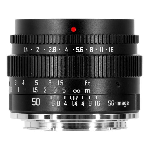 SG-image SG 50mm F1.4 E C ブラック 中望遠レンズ(ソニーEマウント