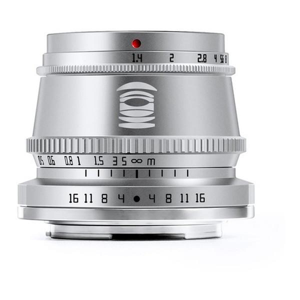 【並品】TTArtisan 35mm f/1.4 レンズ【Sony】 TTArtisan 35mm f/1.4C E (S) シルバー 銘匠光学 単焦点レンズ