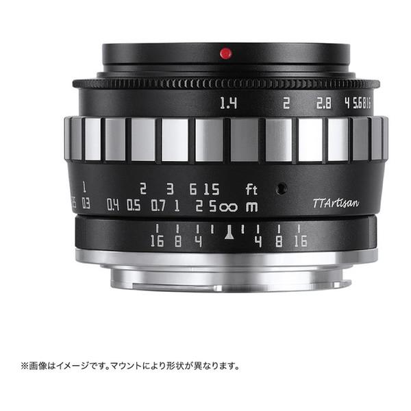 【美品】TTArtisan 23mm F1.4 M43マウント TTArtisan 23mm f/1.4C M43 (BS) ブラック×シルバー 銘匠光学 単焦点