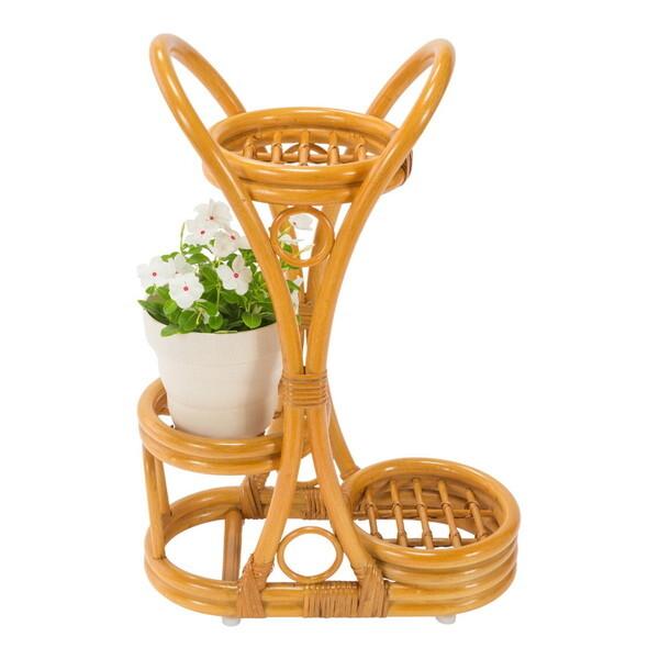 ファミリー・ライフ 天然籐フラワーラック(04590) メーカー直送