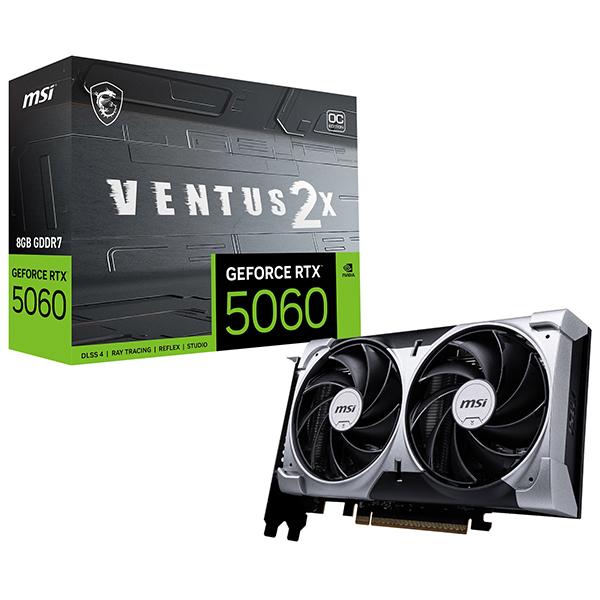 MSI GeForce RTX 5060 8G VENTUS 2X OC ブラック グラフィック