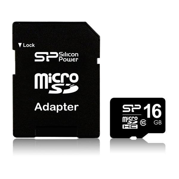 Silicon Power SP016GBSTH010V10-SP microSDHCJ[h 16GB Class10 (SDHCϊA_v^t)