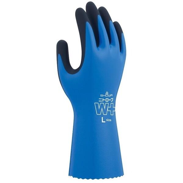 他サイト： ショーワグローブ No.378Plus ブルー S ニトローブ W+(ダブリュープラス) 右手2本の商品画像