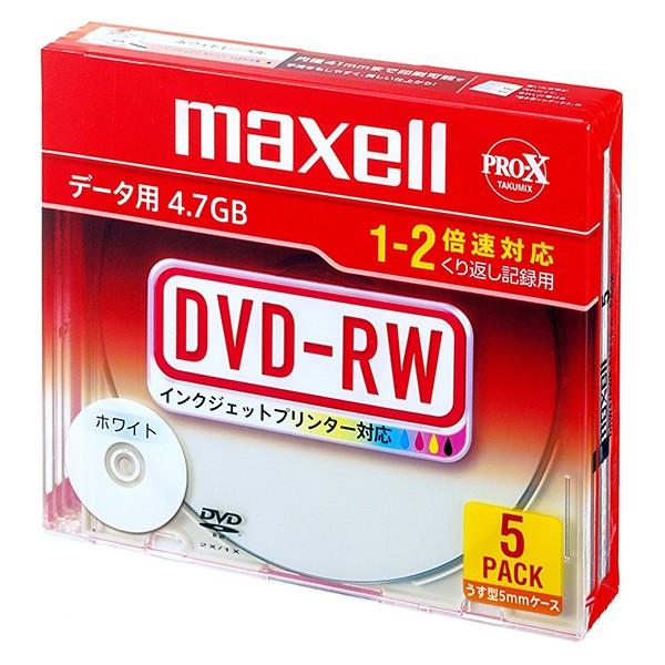 maxell DRW47PWB.S1P5S A f[^pDVD-RW(2{E5g) CNWFbgΉ [J[