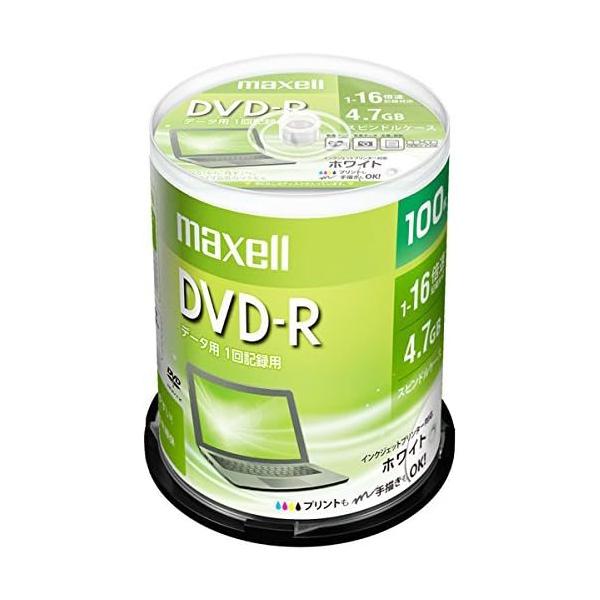 デイリーpd 75ml 大容量　送料無料！！ maxell DR47PWE.100SP データ用DVD-R 4.7GB 1-16倍速 プリンタブル