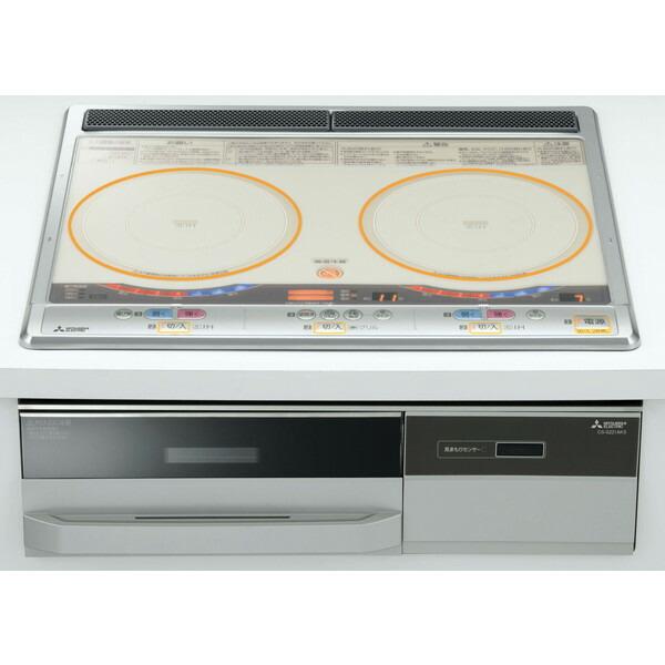三菱 MITSUBISHI CS-G221AKS シルバー ビルトインIH