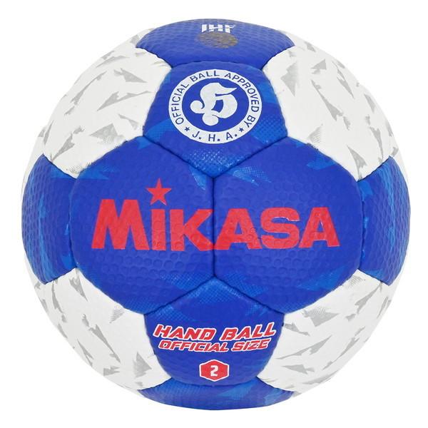 他サイト： MIKASA HB250B-WBL ハンドボール 検定球 2号 一般・大学・高校 女子用 手縫い ホワイト/ブルーの商品画像