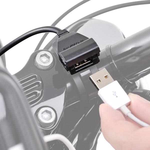 DAYTONA デイトナ バイク専用電源 USBx2 USB2口合計5V/2.1A 1口最大5V/2.1A 93040(2394491)