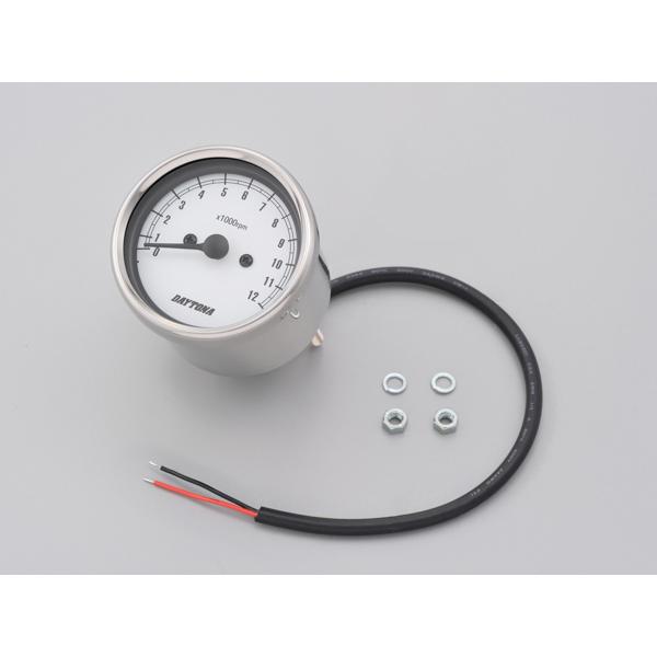 【格安！未使用品！】デイトナ タコメーター ホワイトLED 機械式 15642 DAYTONA（バイク用品） デイトナ D15642 機械式タコメーター φ60