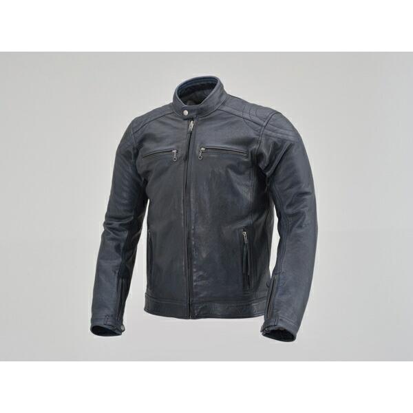 M デイトナ レザージャケット DL-006 23706 ネイビー 美品 デイトナ カフェライダースジャケット DL-006 (バイク用ウェア