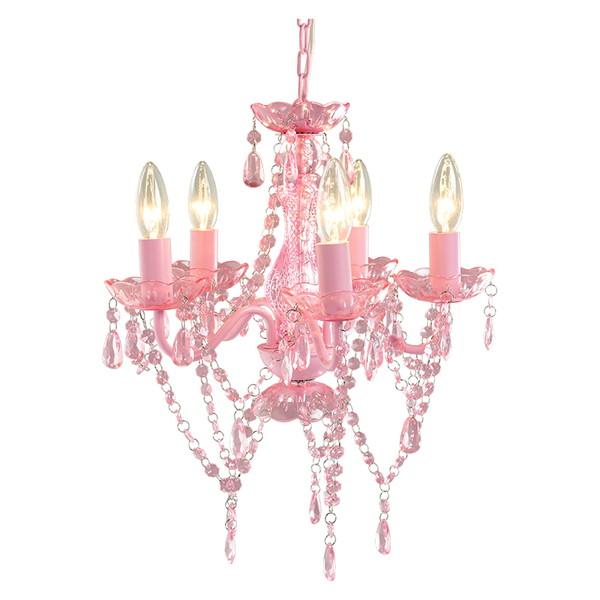 即購入OK！値下げ不可　シャンデリア　アンティーク　 ピンク　５灯 即購入OK！値下げ不可シャンデリアアンティーク ピンク5灯